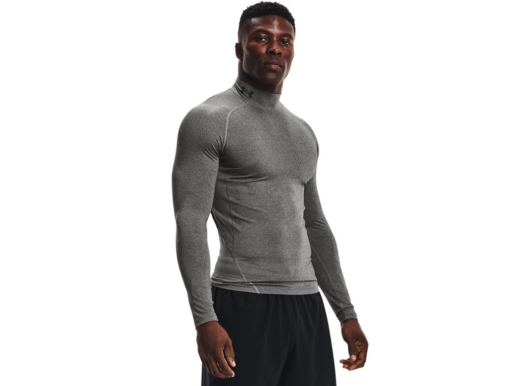 Under Armour Mens HeatGear Mock Long Sleeve Baselayer - Sweat Wicking