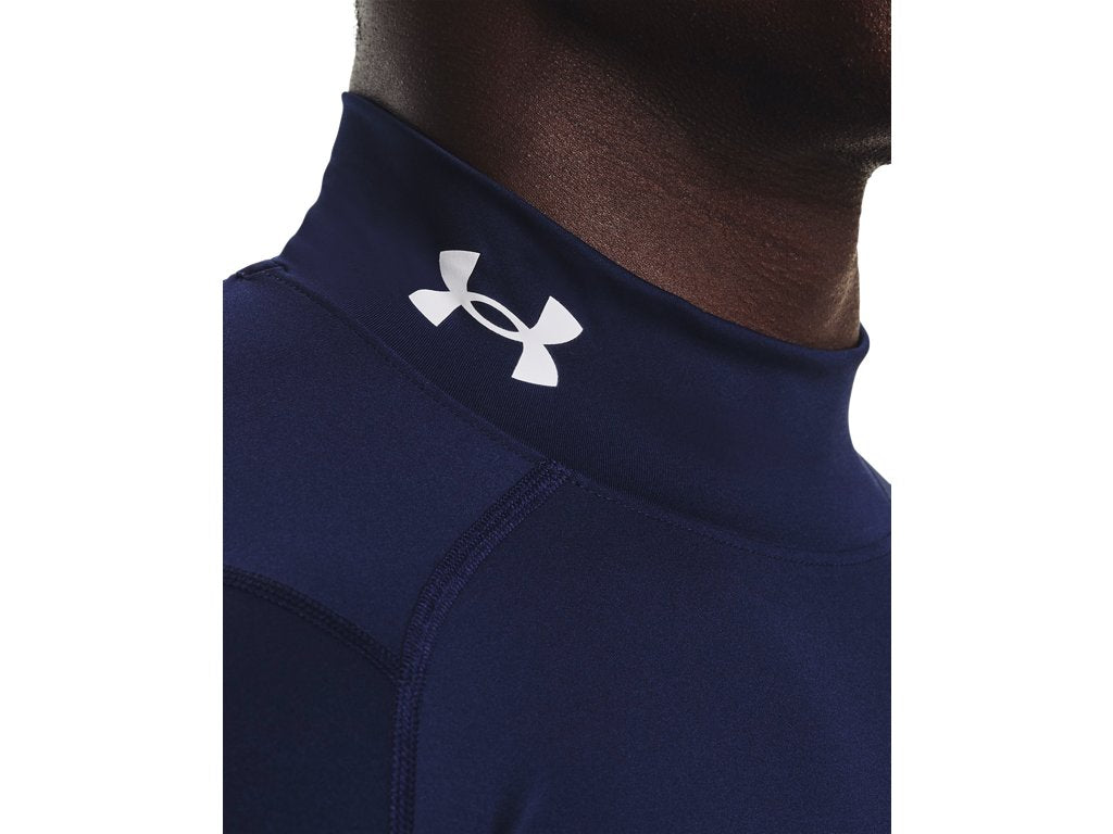 Under Armour Mens HeatGear Mock Long Sleeve Baselayer - Sweat Wicking