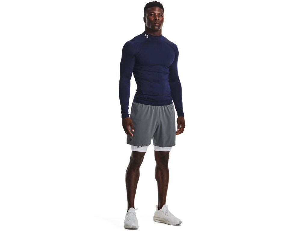 Under Armour Mens HeatGear Mock Long Sleeve Baselayer - Sweat Wicking