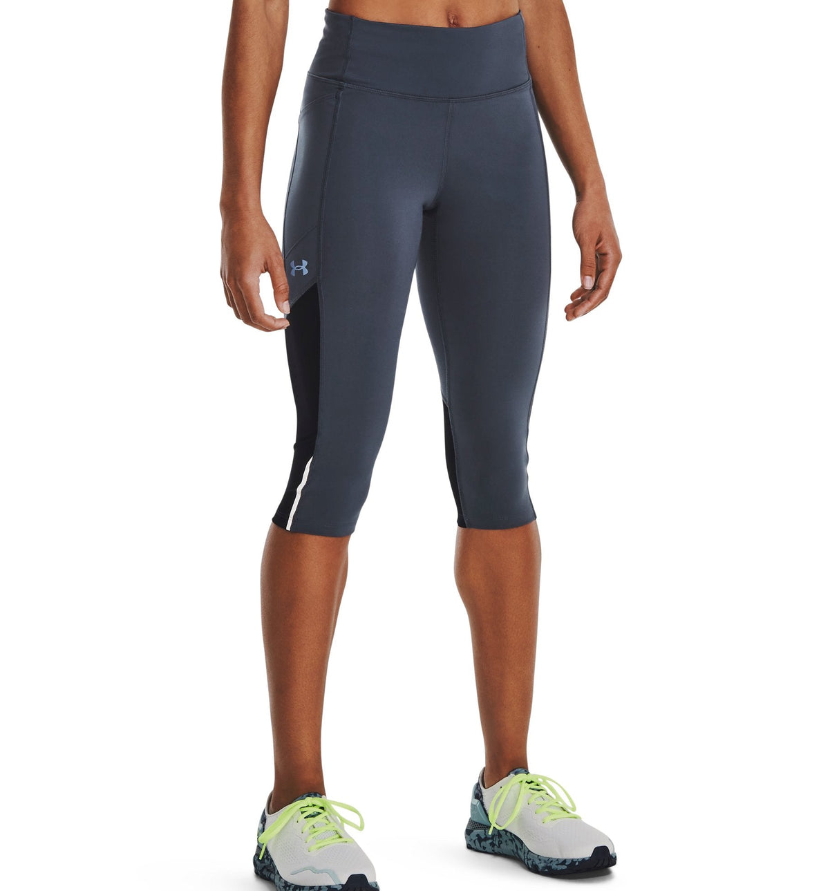 Under Armour Womens UA Launch Capri Tights - Sweat-Wicking and Breathable