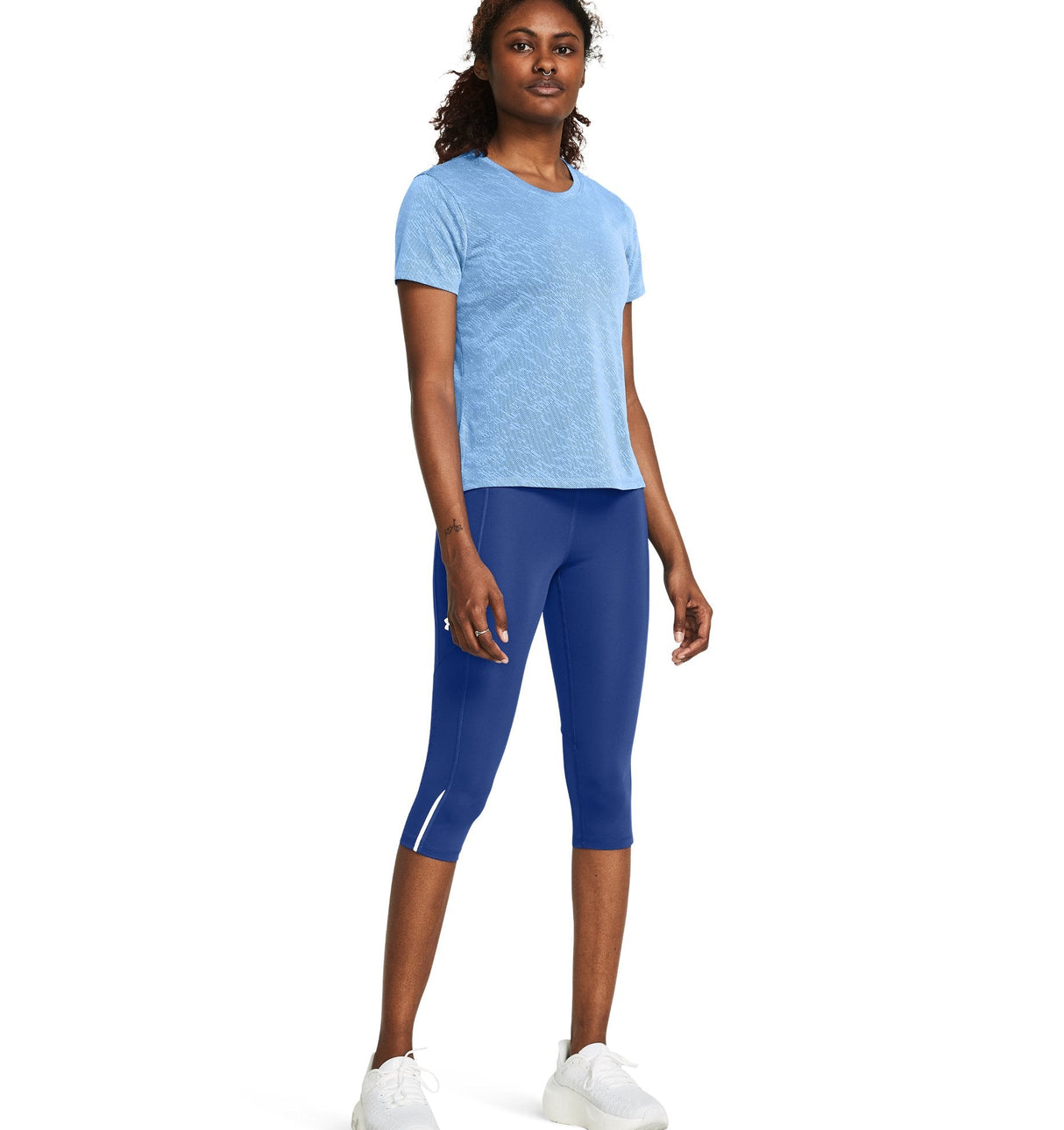 Under Armour Womens UA Launch Capri Tights - Sweat-Wicking and Breathable