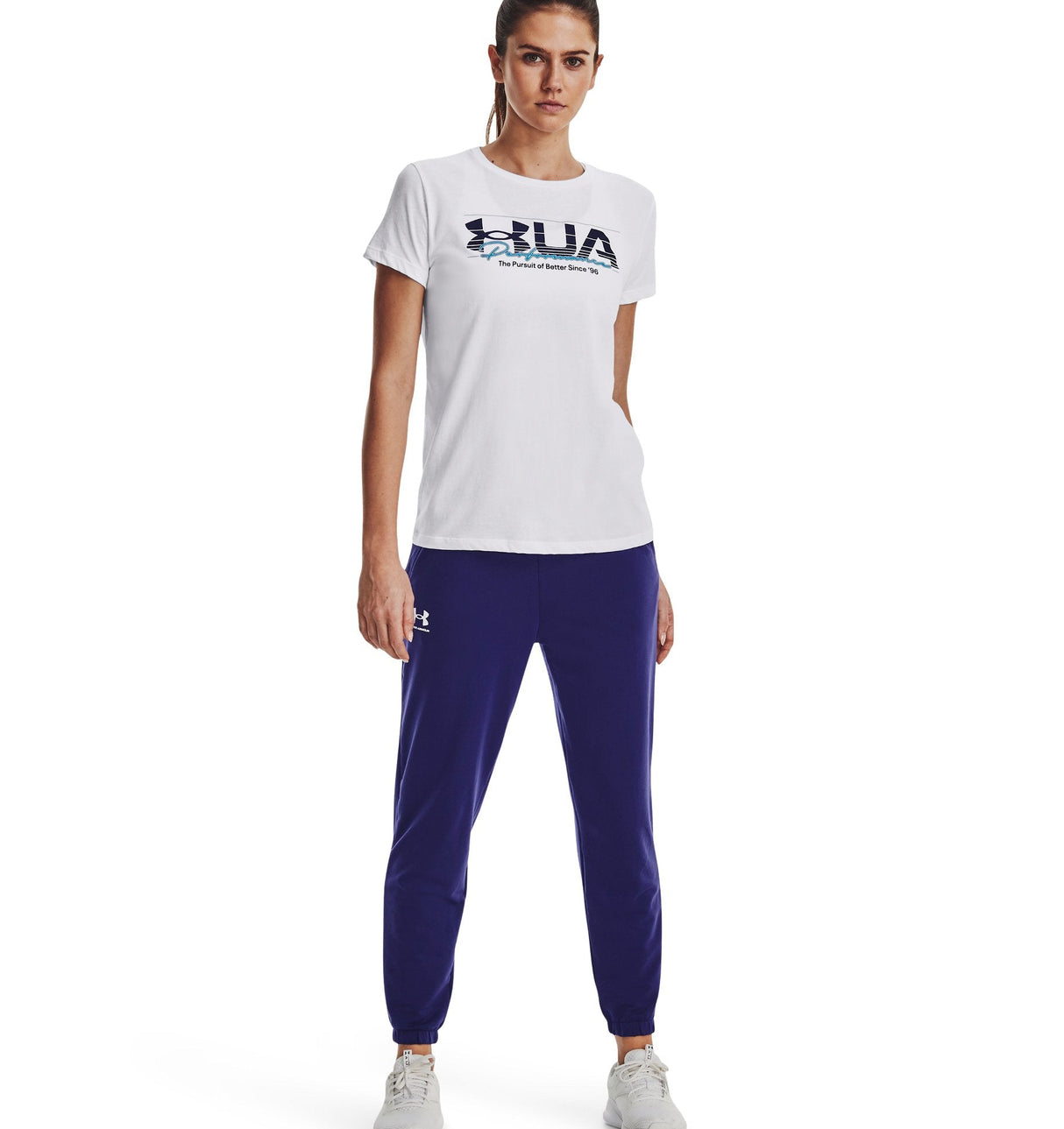 Under Armour Womens Rival Terry Joggers - Quick-Drying & 4-Way Stretch
