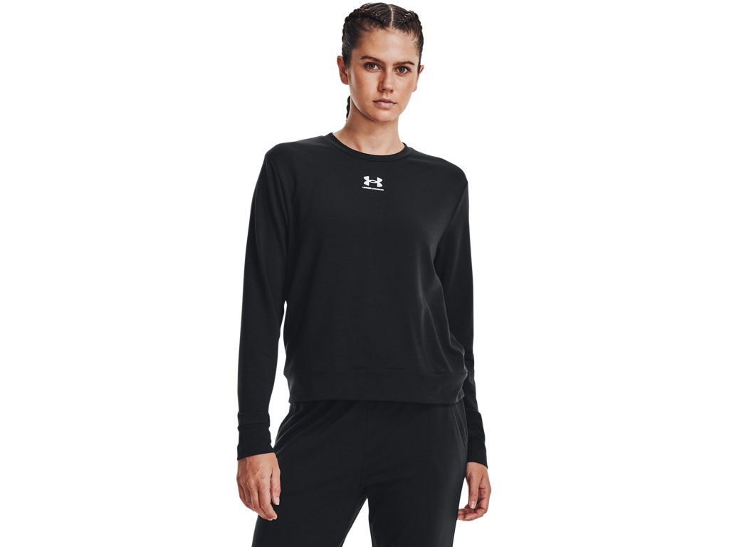 Under Armour Womens UA Rival Terry Crew Apparel - Super-Soft Lightweight Terry