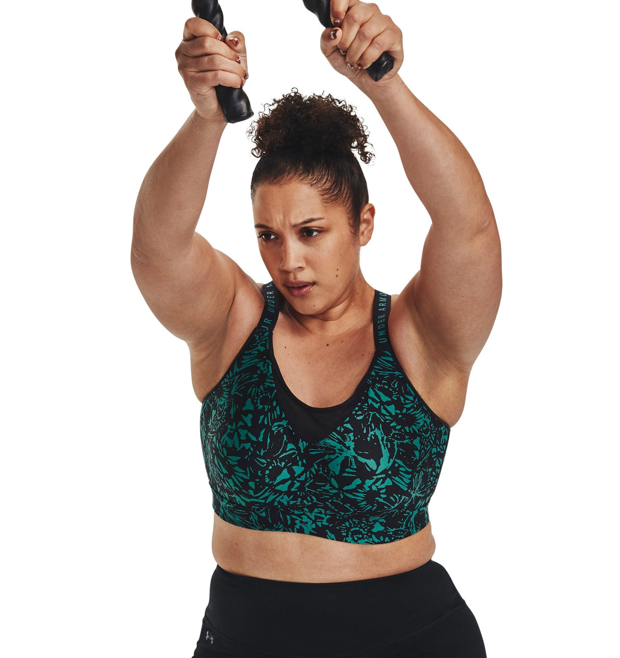 Under Armour Women Infinity High Printed Sports Bra - Aerodynamic Padding