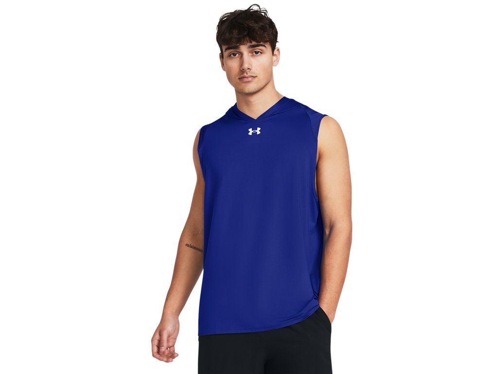 Under Armour Mens Knockout Team Sleeveless Hoodie - Quick-Drying Apparel