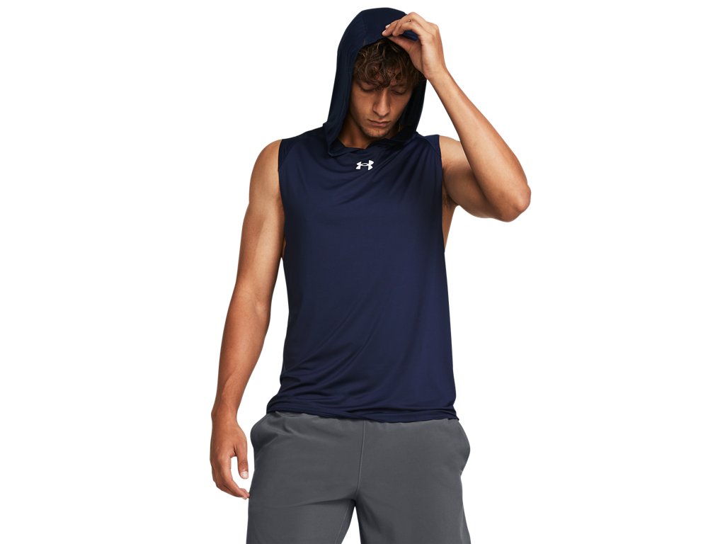 Under Armour Mens Knockout Team Sleeveless Hoodie - Quick-Drying Apparel