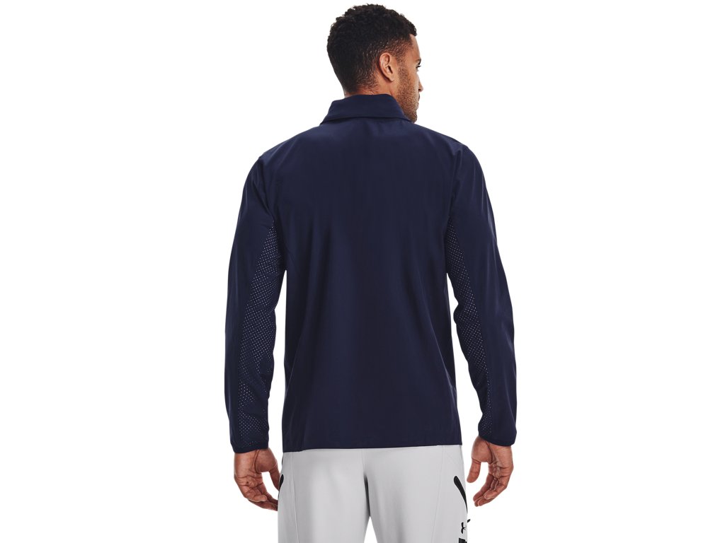 Under Armour Mens Squad 3.0 Warm-Up Full-Zip Jacket - Water Resistant