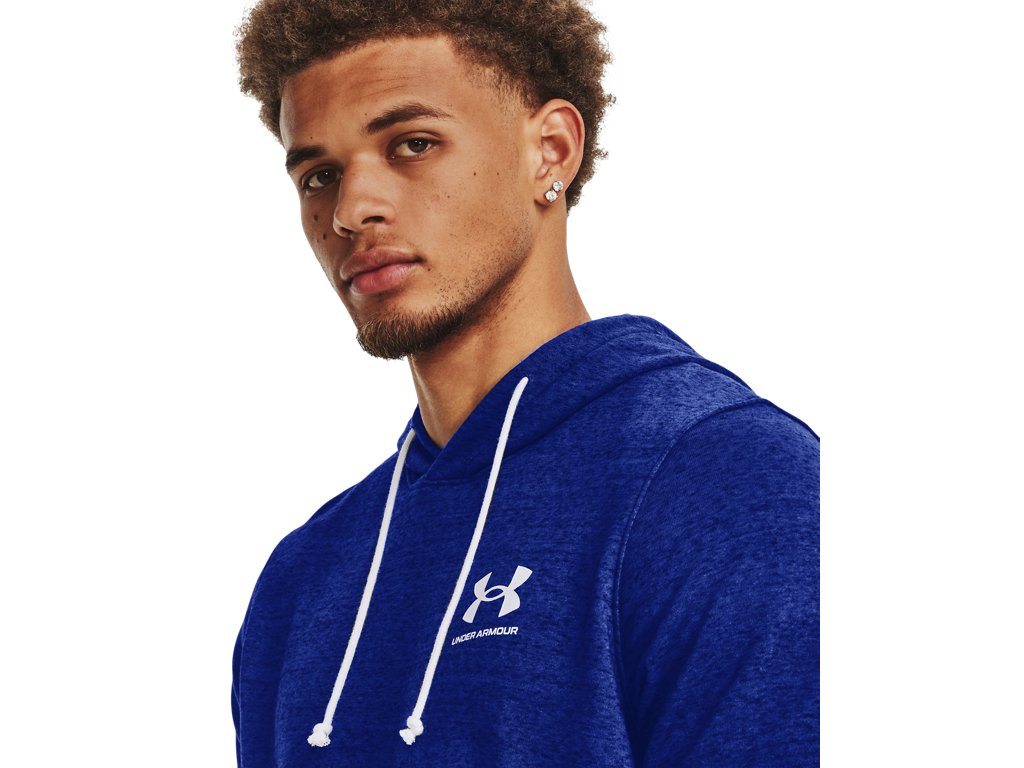 Under Armour Mens UA Rival Terry Short Sleeve Hoodie - Lightweight French Terry Material