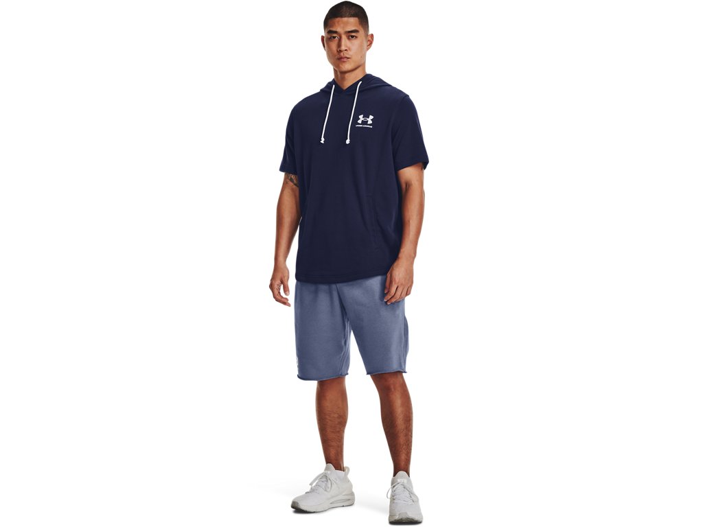 Under Armour Mens UA Rival Terry Short Sleeve Hoodie - Lightweight French Terry Material