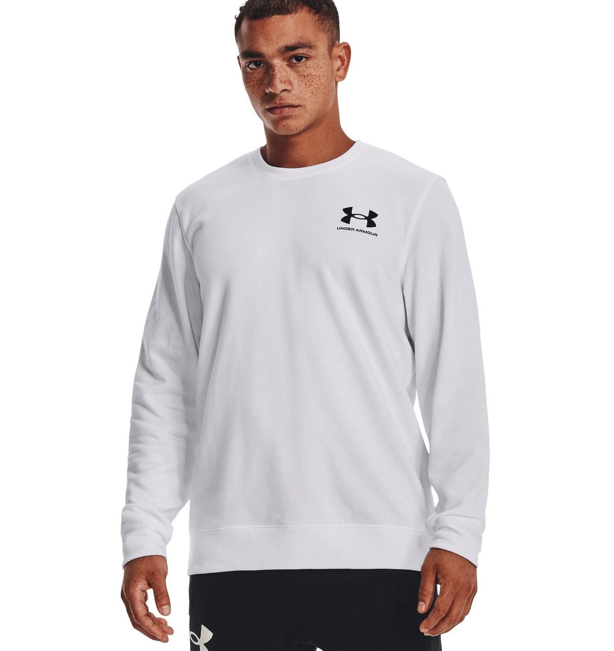 Under Armour Mens UA Rival Terry Long Sleeve Crew - Lightweight French Terry Material