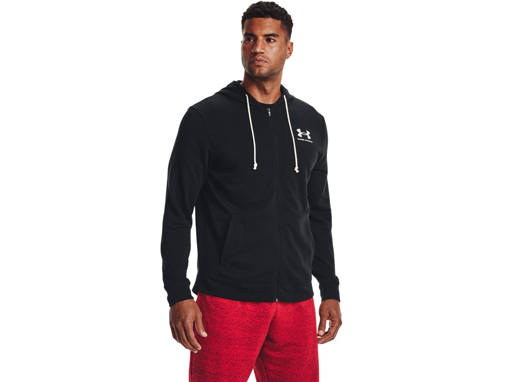 Under Armour Mens UA Rival Terry Full-Zip Long Sleeve - Lightweight French Terry