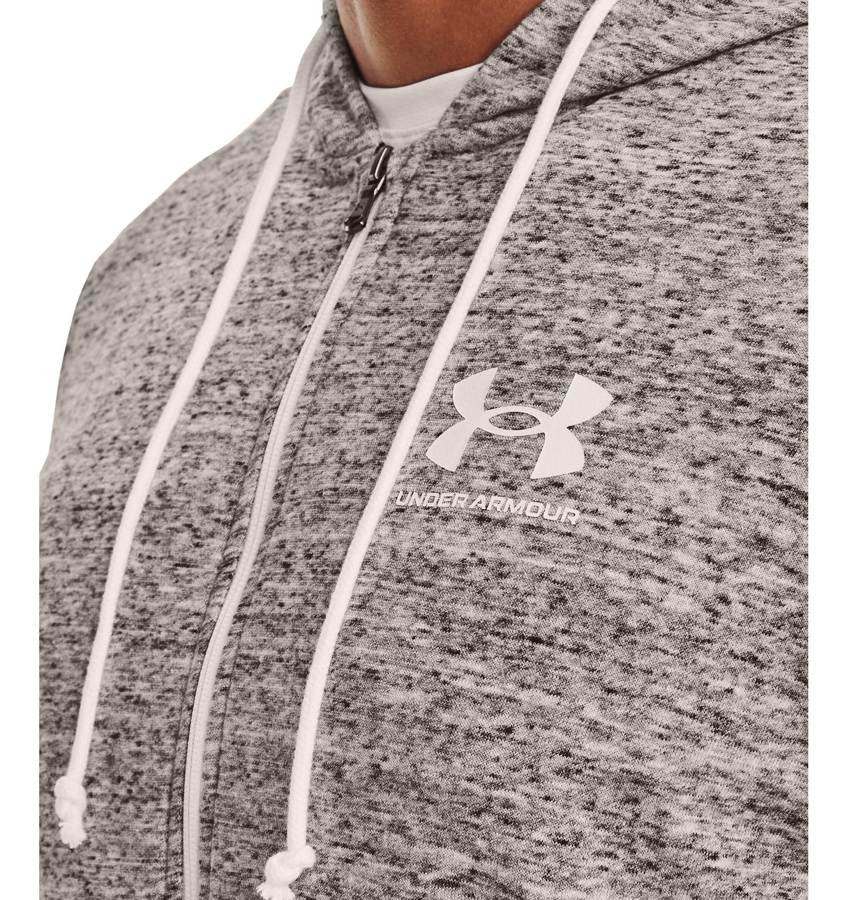 Under Armour Mens UA Rival Terry Full-Zip Long Sleeve - Lightweight French Terry