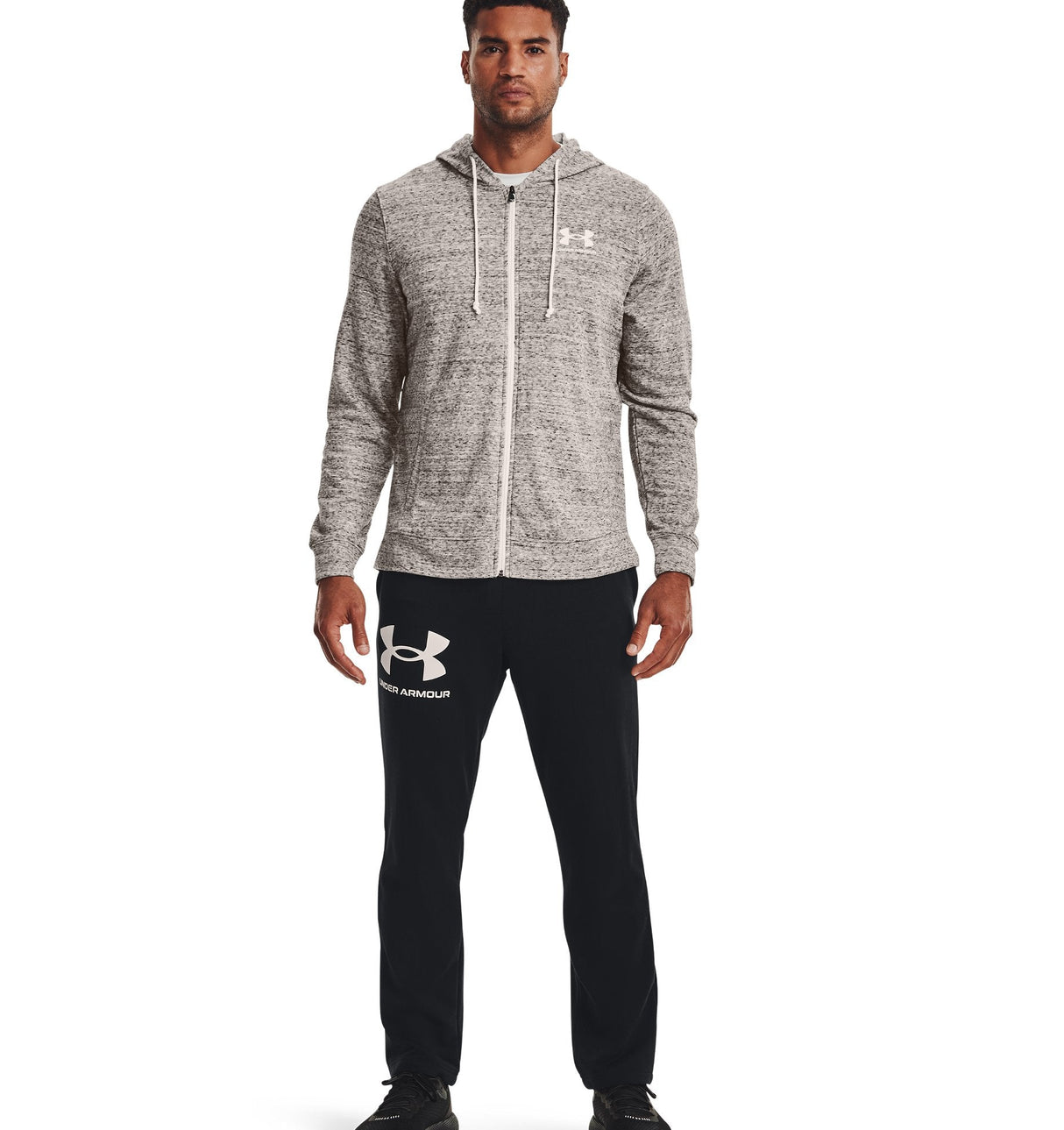 Under Armour Mens UA Rival Terry Full-Zip Long Sleeve - Lightweight French Terry