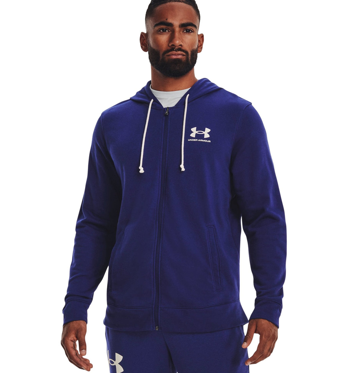 Under Armour Mens UA Rival Terry Full-Zip Long Sleeve - Lightweight French Terry