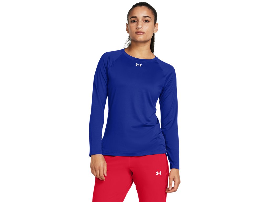 Under Armour Womens Knockout Team Long Sleeve Shirt - Breathable Stretch Fabric