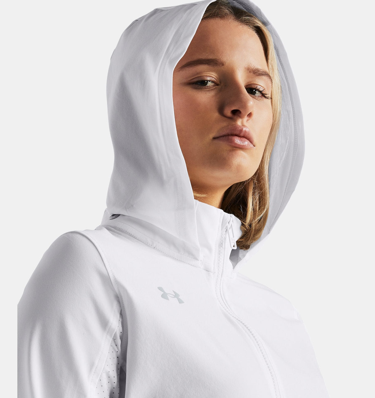 Under Armour Womens Squad 3.0 Warm-Up Full-Zip Jacket - Water Resistant