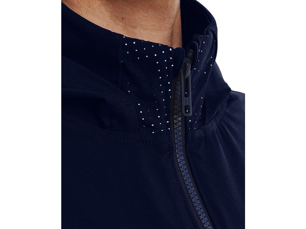 Under Armour Womens Squad 3.0 Warm-Up Full-Zip Jacket - Water Resistant