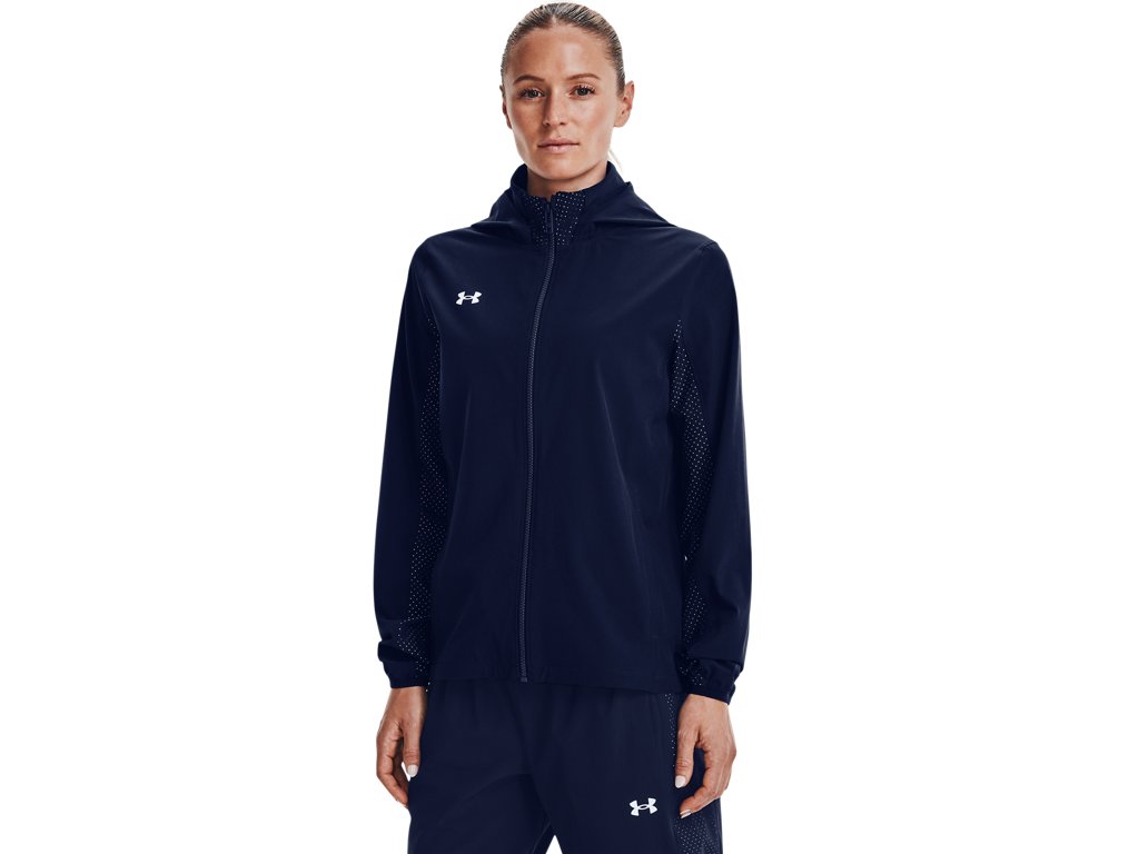 Under Armour Womens Squad 3.0 Warm-Up Full-Zip Jacket - Water Resistant