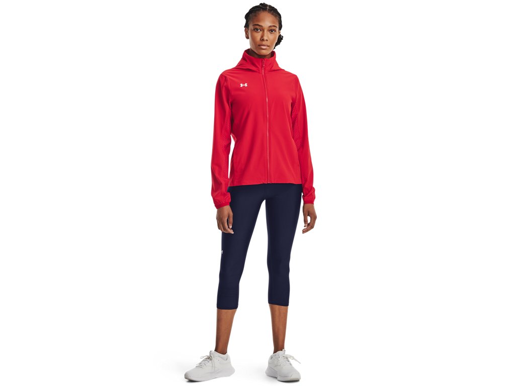 Under Armour Womens Squad 3.0 Warm-Up Full-Zip Jacket - Water Resistant