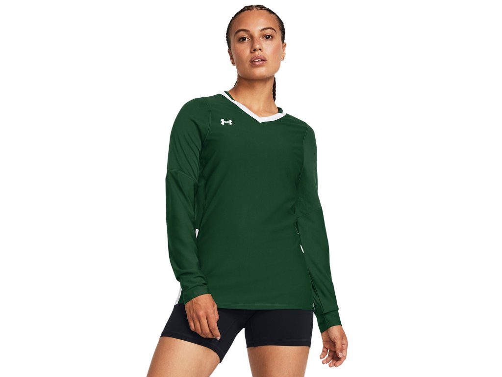Under Armour Womens UA Volleyball Powerhouse 2.0 Long Sleeve Jersey - HeatGear Fabric with Mesh Panels