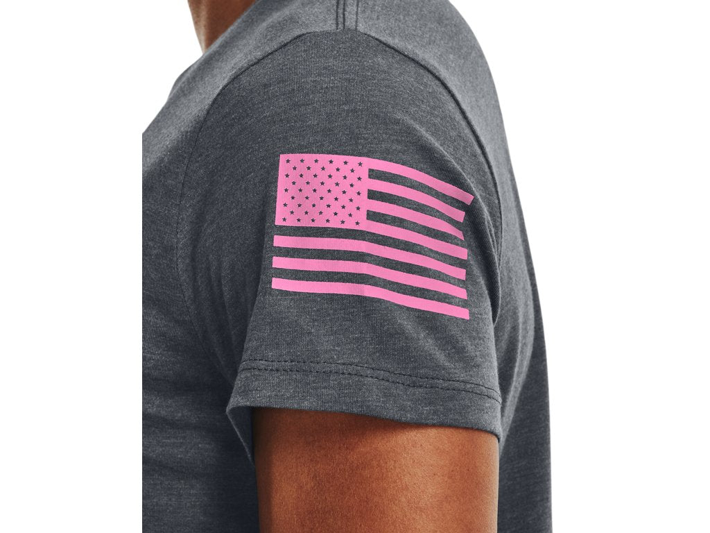 Under Armour Womens Freedom Flag Graphic T-Shirt - Quick-Drying Cotton Blend
