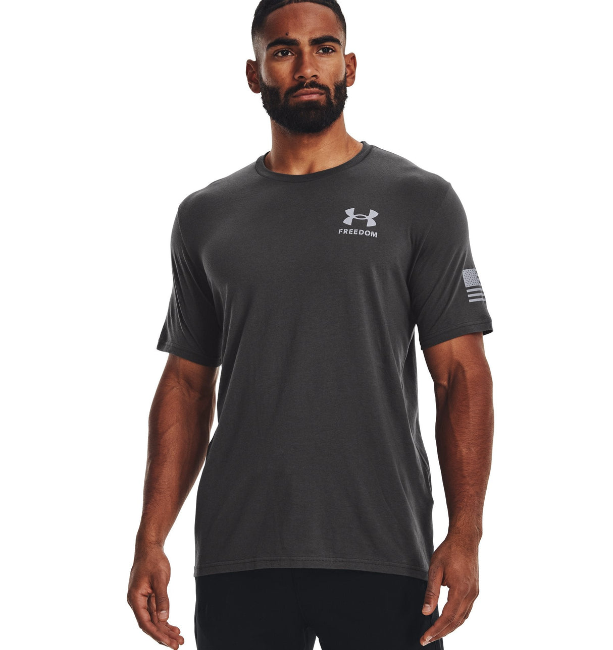 Under Armour Mens UA Freedom Banner T-Shirt - Quick-Drying Cotton Blend