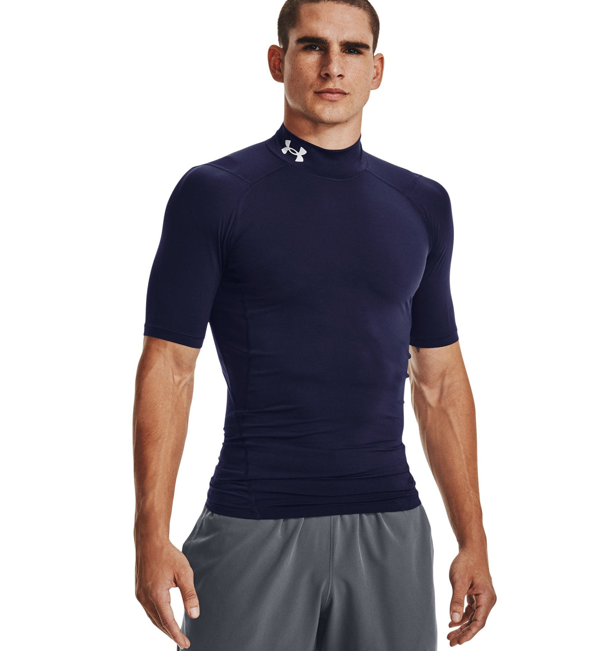 Under Armour Men's HeatGear Compression Short Sleeve Mock