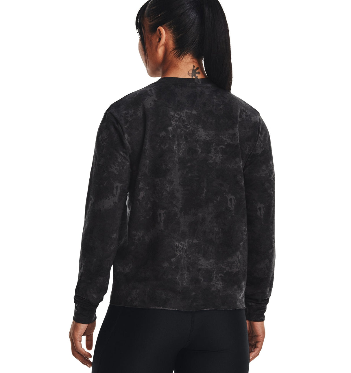 Under Armour Womens Rival Terry Printed Crew - Sweat Wicking