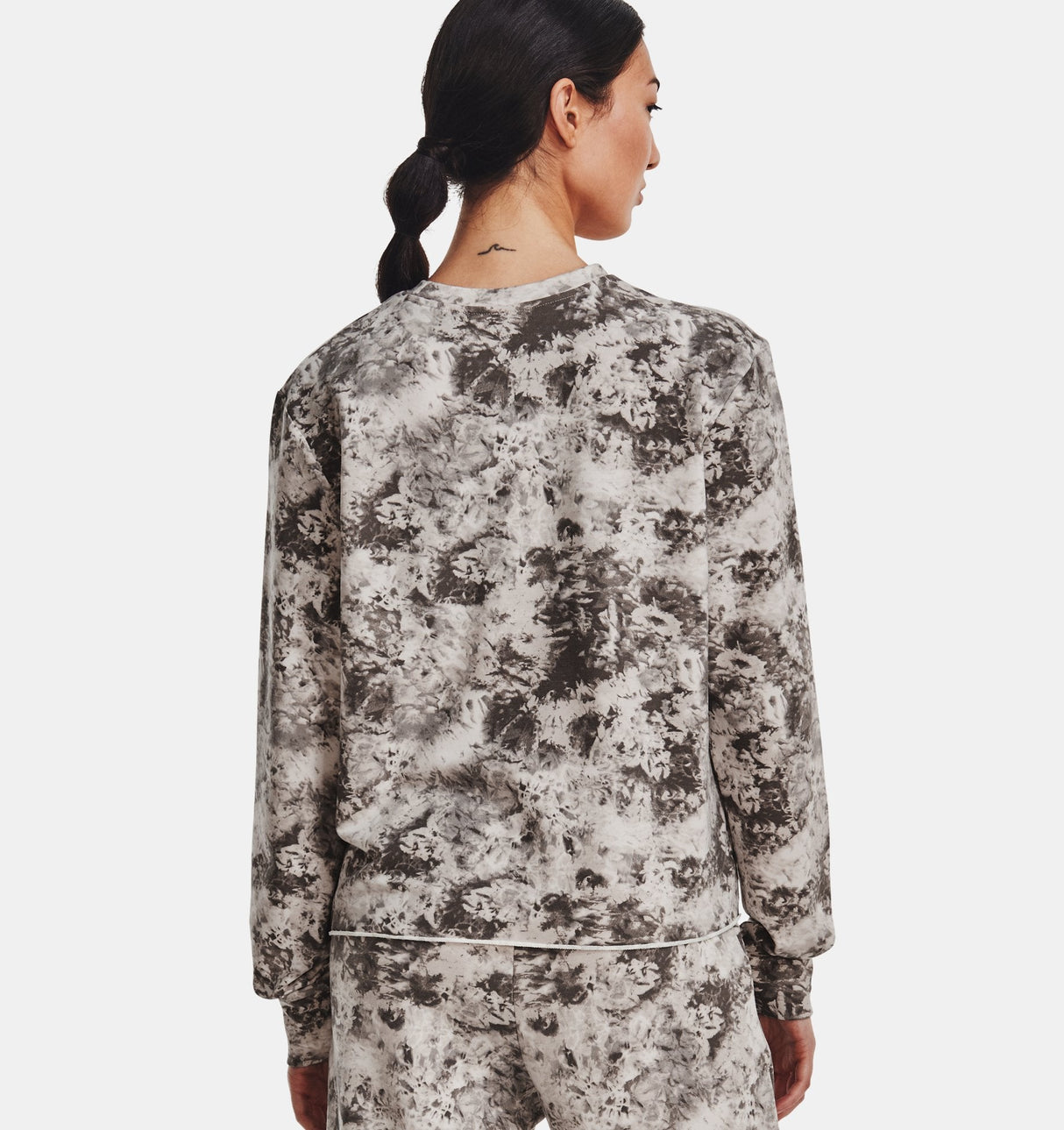 Under Armour Womens Rival Terry Printed Crew - Sweat Wicking