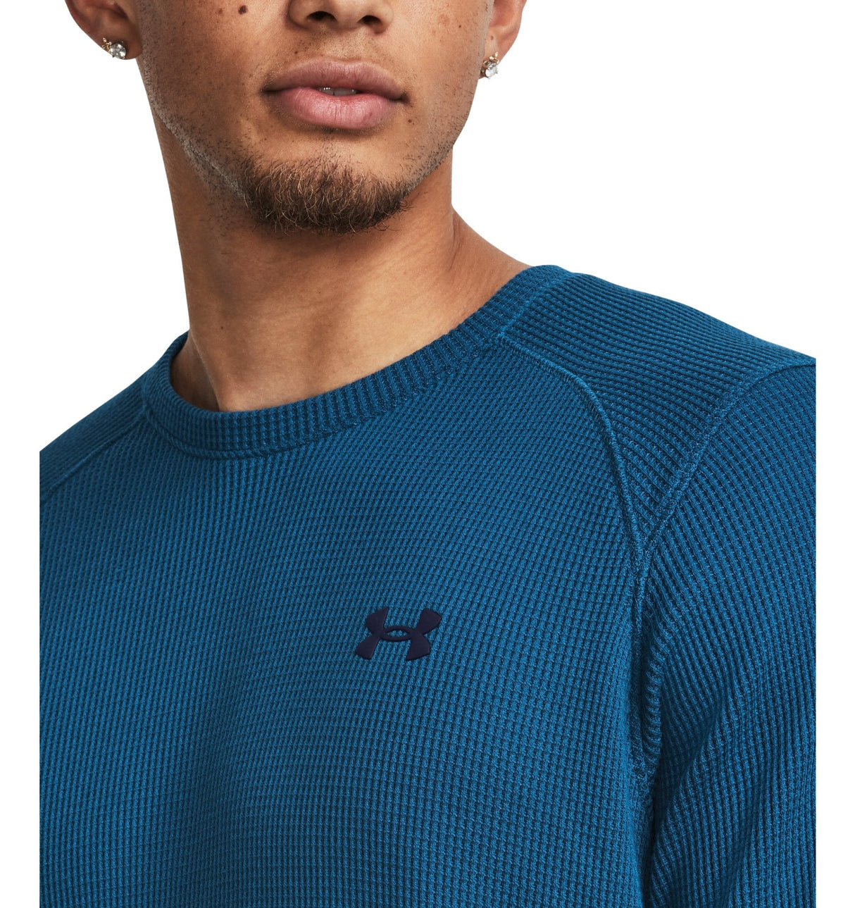 Under Armour Mens UA Expanse Waffle Crew - Lightweight Warmth