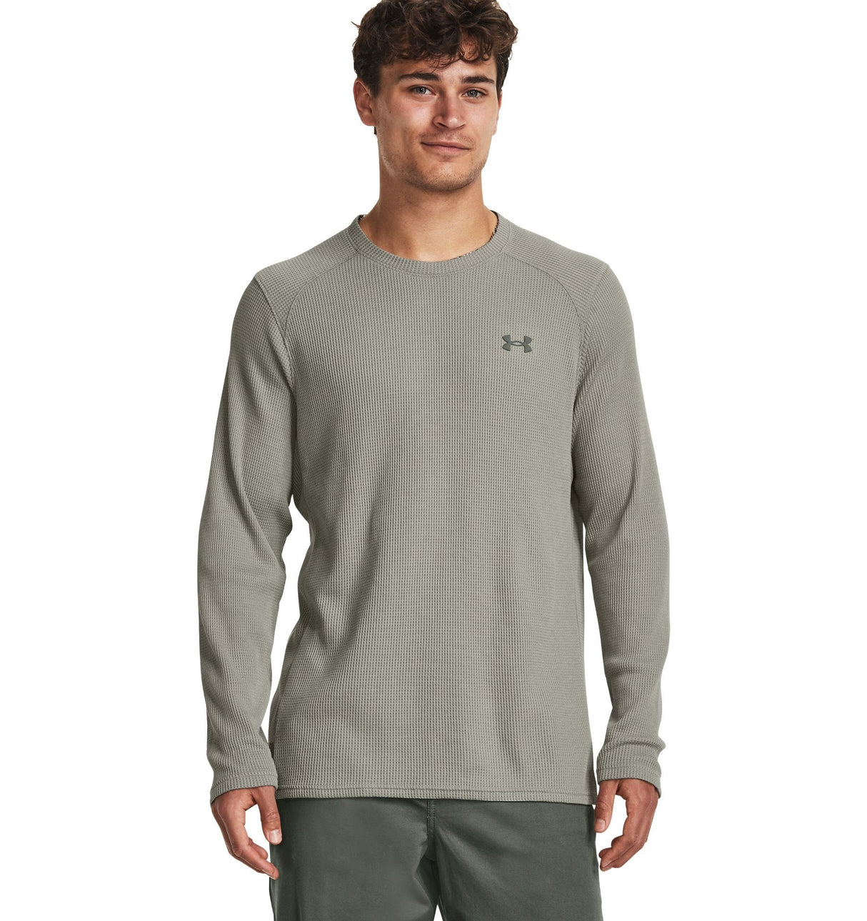 Under Armour Mens UA Expanse Waffle Crew - Lightweight Warmth
