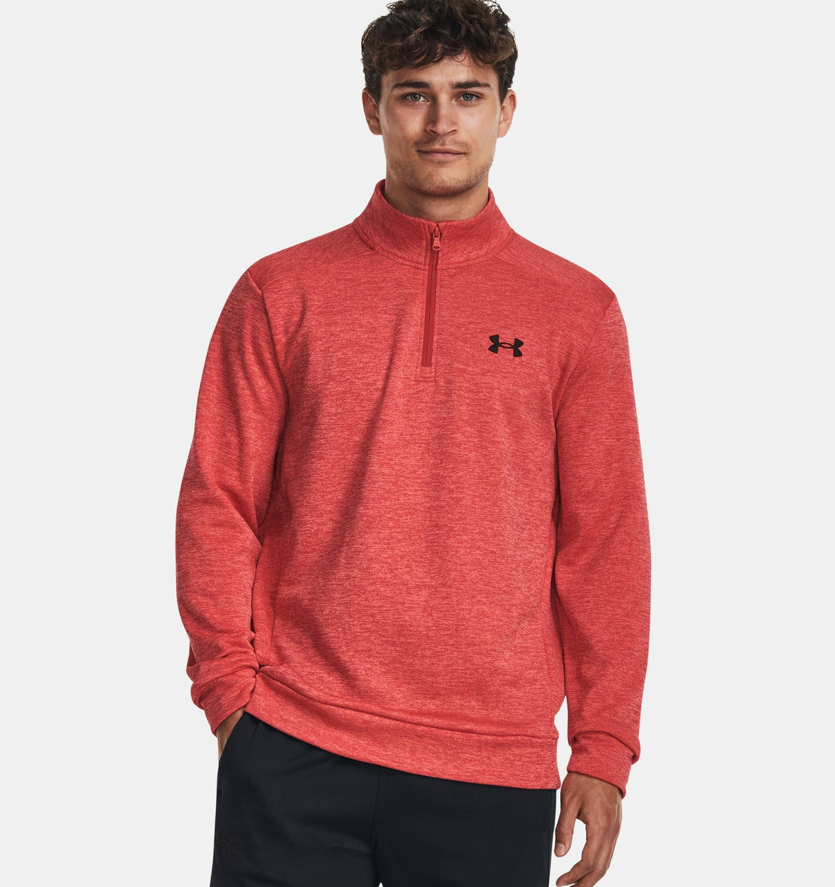 Under Armour Mens Armour Fleece Twist Quarter Zip - Heat-Trapping Comfort