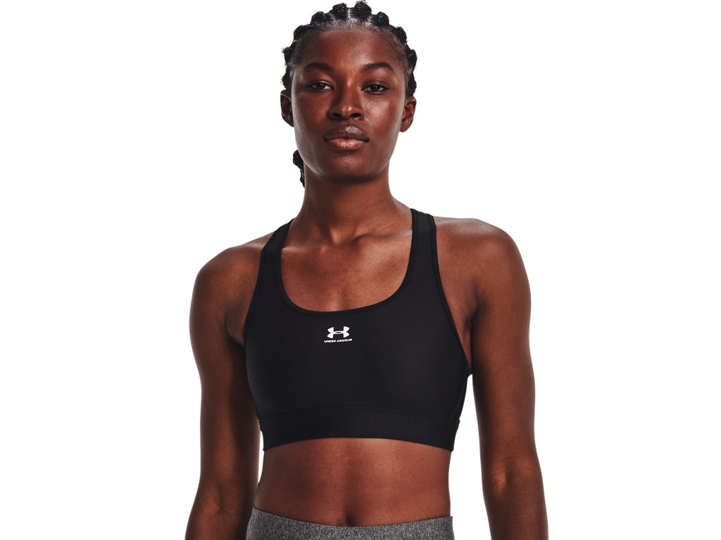 Under Armour Women HeatGear Mid Padless Sports Bra - Superior Comfort and Support