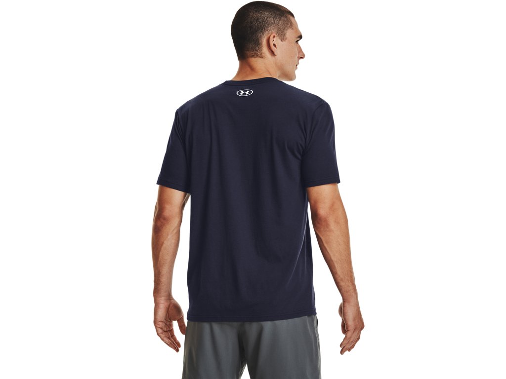 Under Armour Mens Wordmark Baseball Short Sleeve T-Shirt - Quick-Drying Cotton Blend