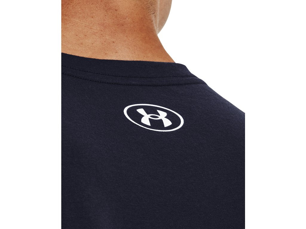 Under Armour Mens Wordmark Baseball Short Sleeve T-Shirt - Quick-Drying Cotton Blend