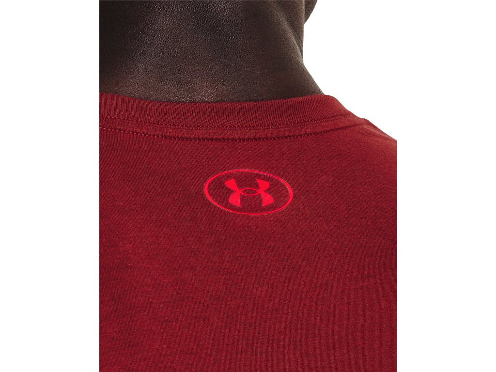 Under Armour Mens Wordmark Baseball Short Sleeve T-Shirt - Quick-Drying Cotton Blend