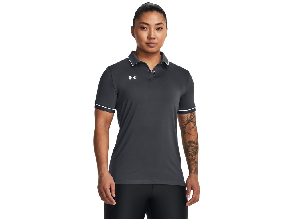 Under Armour Womens Team Tipped Polo - Breathable and Lightweight
