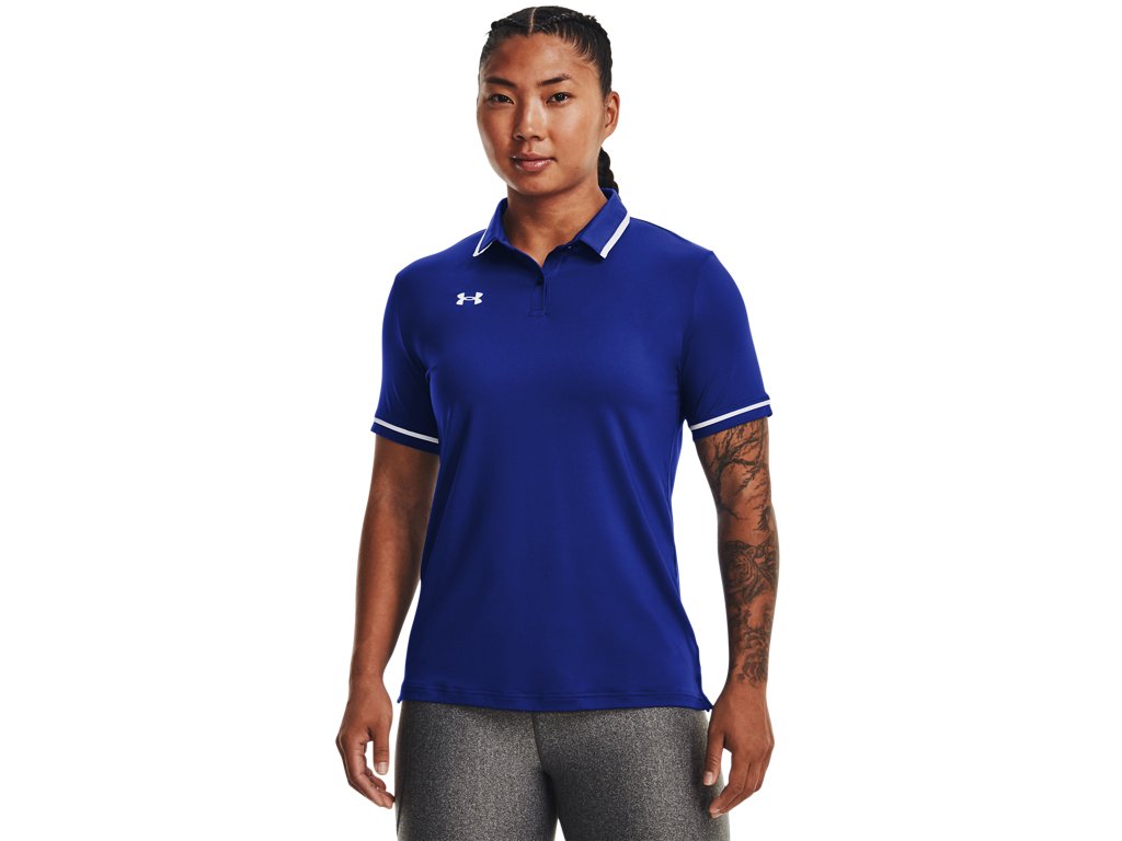 Under Armour Womens Team Tipped Polo - Breathable and Lightweight