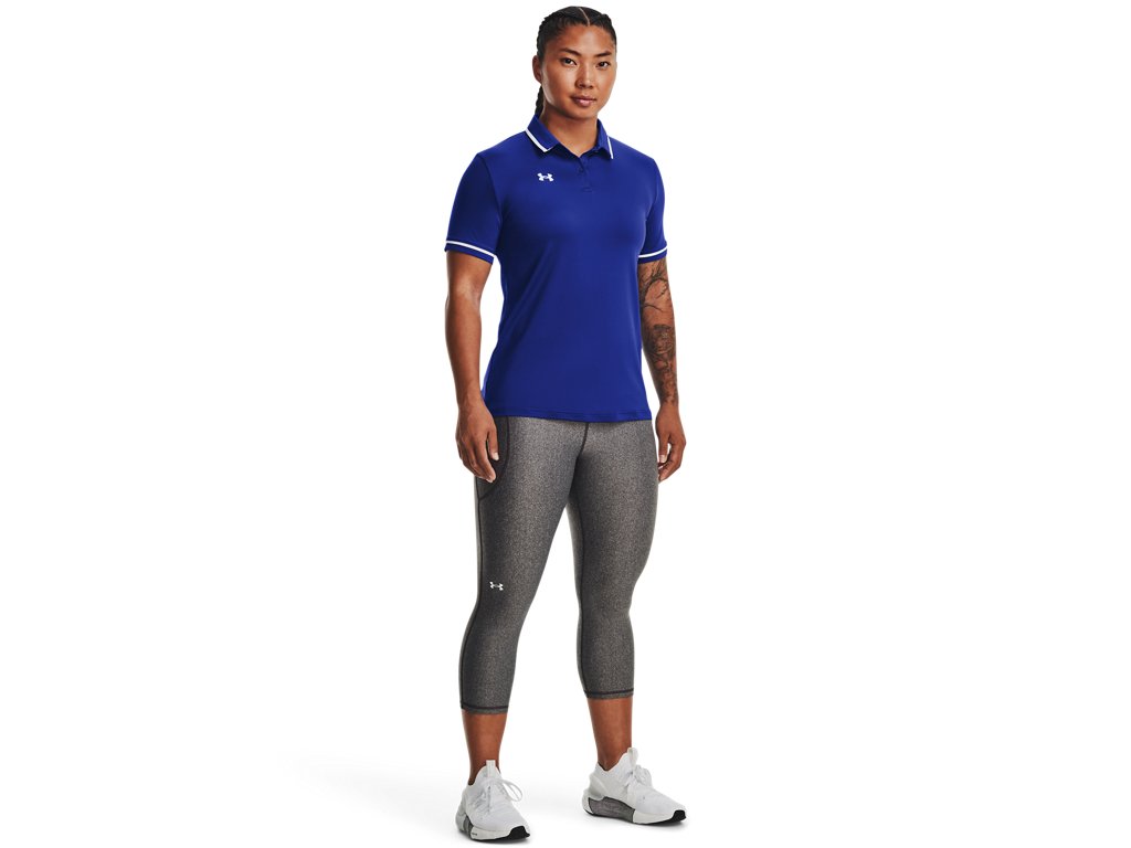 Under Armour Womens Team Tipped Polo - Breathable and Lightweight