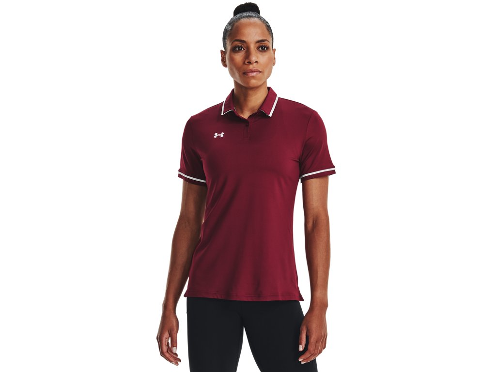 Under Armour Womens Team Tipped Polo - Breathable and Lightweight