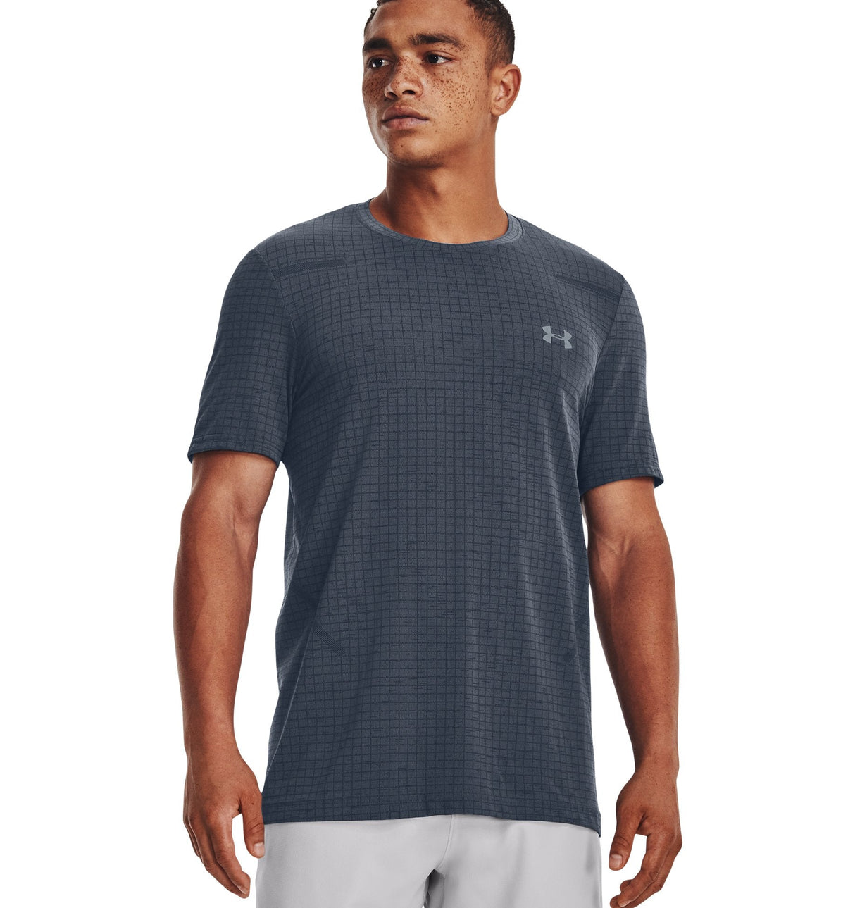 Under Armour Mens UA Seamless Grid Short Sleeve - Engineered Mesh Ventilation