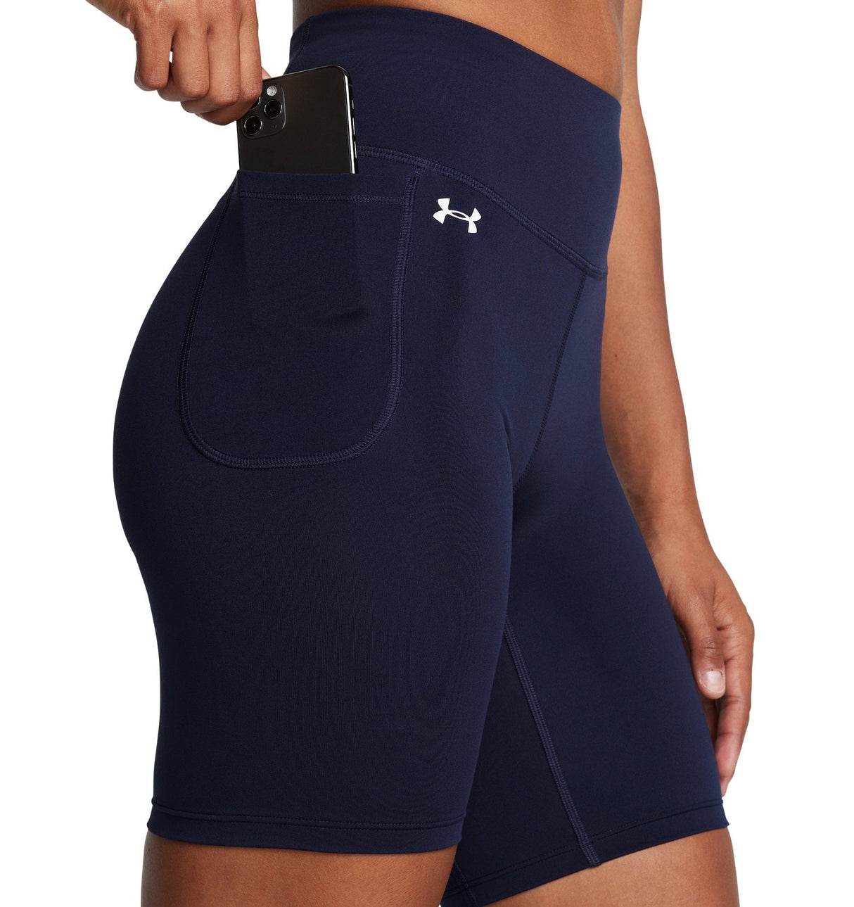 Under Armour Womens UA Motion Bike Shorts - Breathable and Comfortable