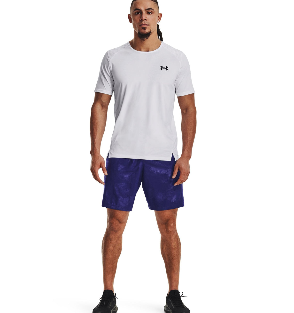 Under Armour Mens Tech Woven Emboss Shorts - Ultra Lightweight and Breathable