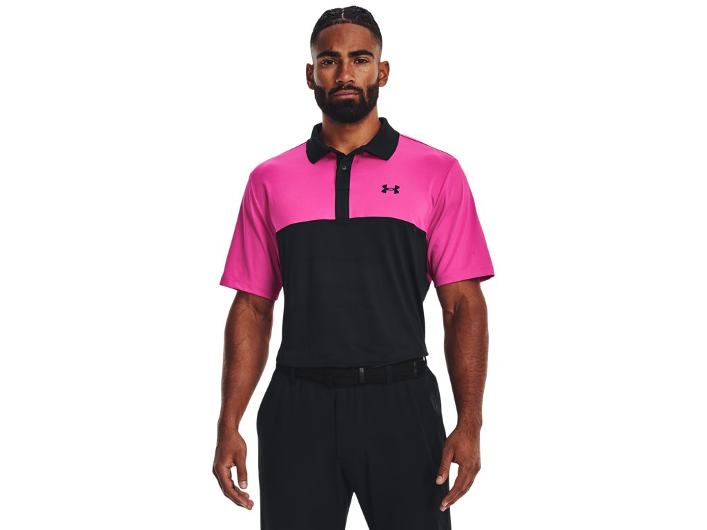 Under Armour Mens UA Performance 3.0 Colorblock Polo Apparel - Sweat Wicking