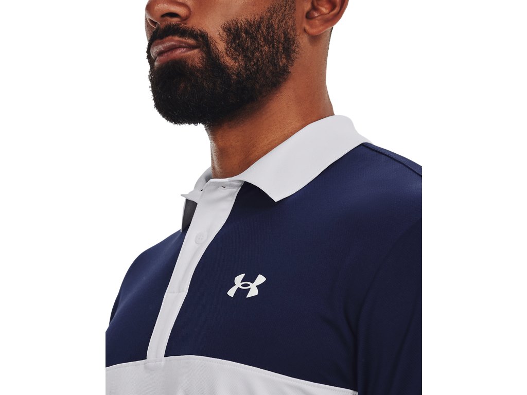 Under Armour Mens UA Performance 3.0 Colorblock Polo Apparel - Sweat Wicking