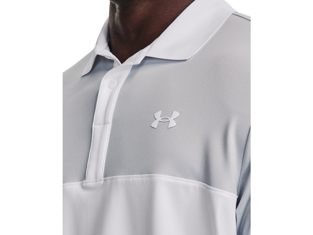 Under Armour Mens UA Performance 3.0 Colorblock Polo Apparel - Sweat Wicking