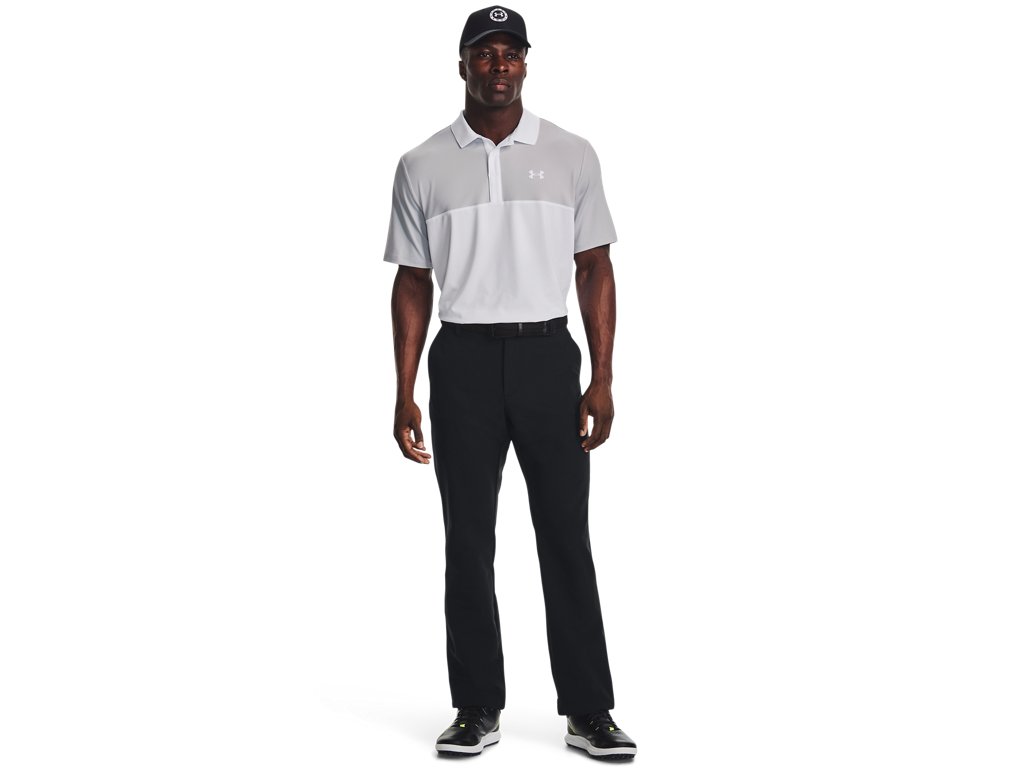 Under Armour Mens UA Performance 3.0 Colorblock Polo Apparel - Sweat Wicking