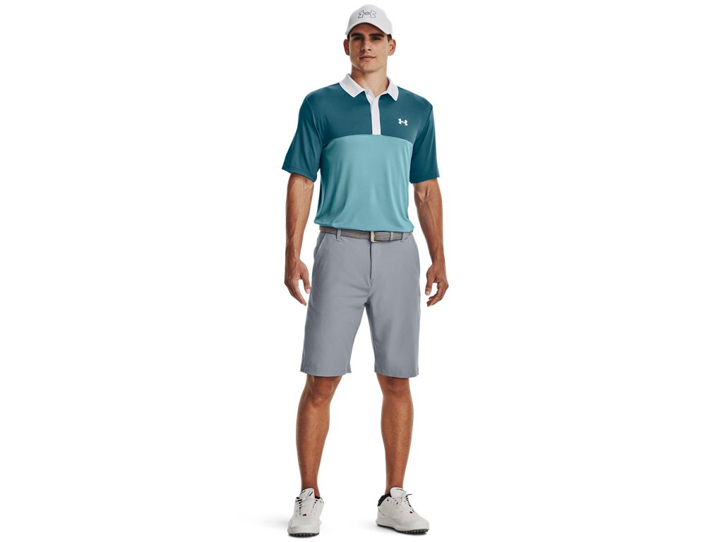 Under Armour Mens UA Performance 3.0 Colorblock Polo Apparel - Sweat Wicking
