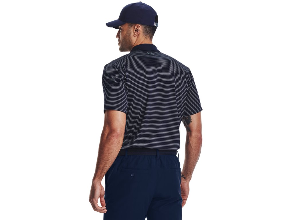 Under Armour Mens UA Matchplay Stripe Polo - Enhanced Breathability
