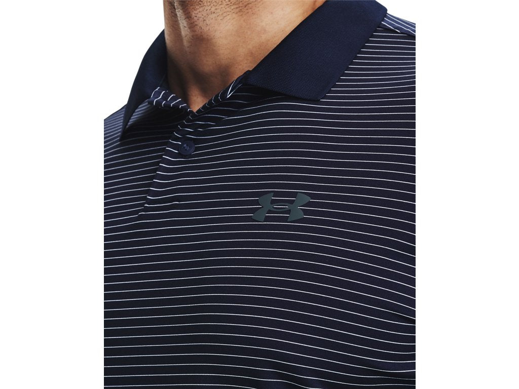 Under Armour Mens UA Matchplay Stripe Polo - Enhanced Breathability